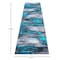 Flash Furniture Turquoise 2' x 7' Abstract Design Accent Area Rug ACD-RGTRZ863-27-TQ-GG - alternate 2